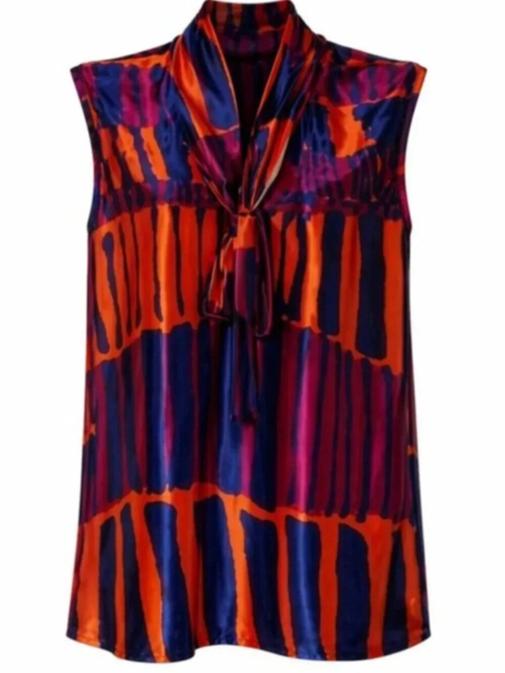 Vintage Silky Sleeveless Top by D. Rodriguez - Picture 2 of 5